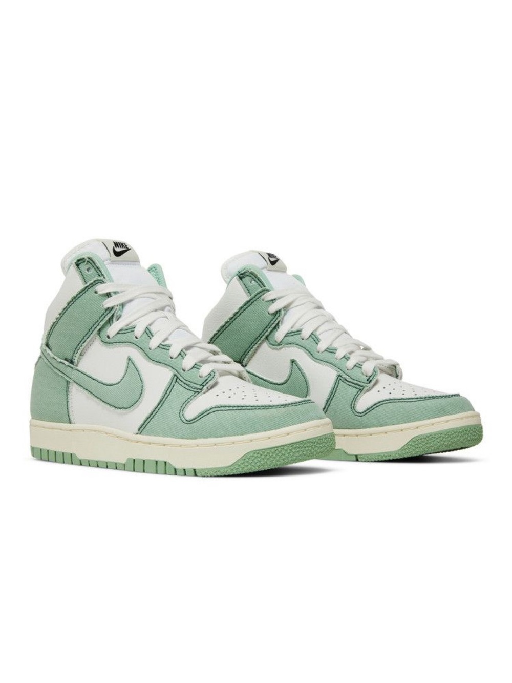 Nike dunk high green denim